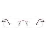 Albert Metal Rectangle Eyeglasses - LifeArtVision