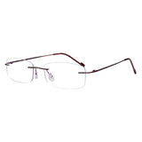 Albert Metal Rectangle Eyeglasses - LifeArtVision