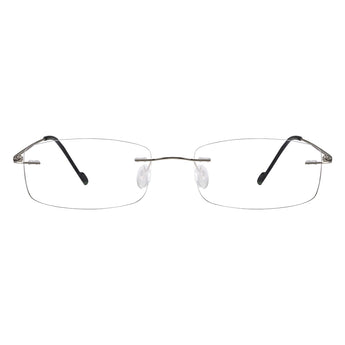 Albert Metal Rectangle Eyeglasses - LifeArtVision