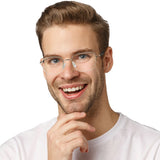 Metal Rectangle Eyeglasses