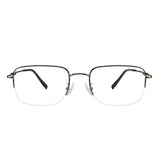Brent Metal Rectangle Eyeglasses—LifeArtVision