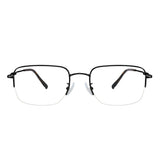 Brent Metal Rectangle Eyeglasses—LifeArtVision