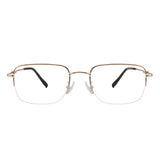 Brent Metal Rectangle Eyeglasses—LifeArtVision