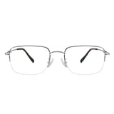 Brent Metal Rectangle Eyeglasses—LifeArtVision