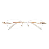 Metal Rectangle Eyeglasses