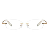 Metal Rectangle Eyeglasses