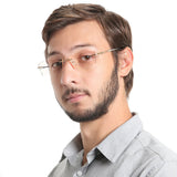 Metal Rectangle Eyeglasses
