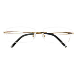 Metal Rectangle Eyeglasses