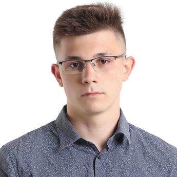 Metal Rectangle Eyeglasses