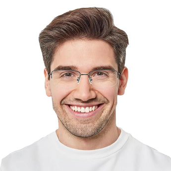 Titanium containing Rectangle Eyeglasses
