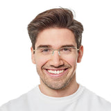 Titanium containing Rectangle Eyeglasses