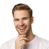 Titanium Rectangle Eyeglasses