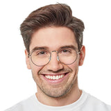 Titanium containing circular Eyeglasses