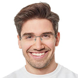 Titanium Rectangle Eyeglasses