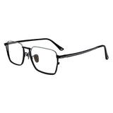 Clark Titanium Rectangle Eyeglasses - LifeArtVision