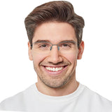 Titanium Rectangle Eyeglasses