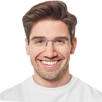 Titanium Rectangle Eyeglasses