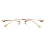Metal Rectangle Eyeglasses