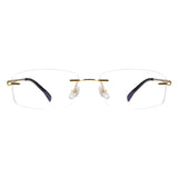 Metal Rectangle Eyeglasses