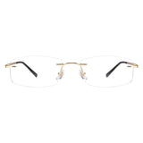 Colin Titanium Rectangle Eyeglasses - LifeArtVision
