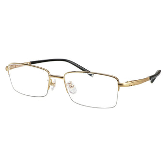 Titanium Rectangle Rimless Eyeglasses