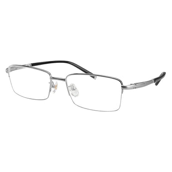 Titanium Rectangle Rimless Eyeglasses
