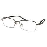 Titanium Rectangle Rimless Eyeglasses