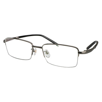 Titanium Rectangle Rimless Eyeglasses