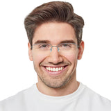 Titanium Rectangle Eyeglasses