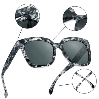 Amy Plastic Wayfarer Sunglasses - LifeArtVision