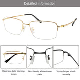 Benson Titanium containing Rectangle Eyeglasses