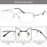 Benson Titanium containing Rectangle Eyeglasses