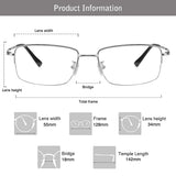 Benson Titanium containing Rectangle Eyeglasses