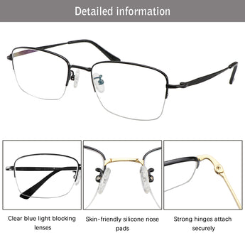Billy Titanium containing Rectangle Eyeglasses