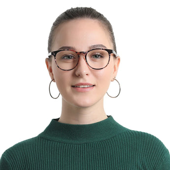 Plastic Oval Eyeglasses