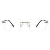 Metal Rectangle Eyeglasses