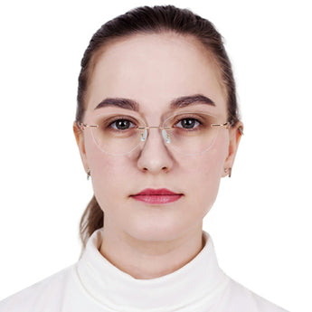 Metal Geometric Eyeglasses