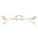 Metal Geometric Eyeglasses