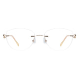 Metal Geometric Eyeglasses