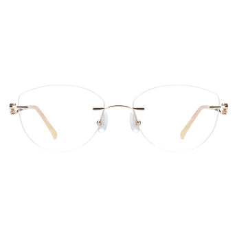 Metal Geometric Eyeglasses