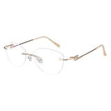 Metal Geometric Eyeglasses