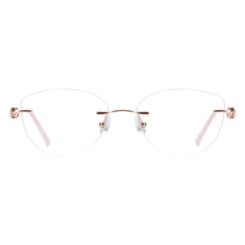 Metal Geometric Eyeglasses