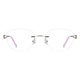 Metal Geometric Eyeglasses