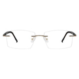 Metal Rectangle Eyeglasses