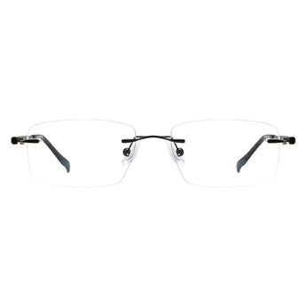 Rectangle Metal Eyeglasses