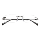 Rectangle Metal Eyeglasses