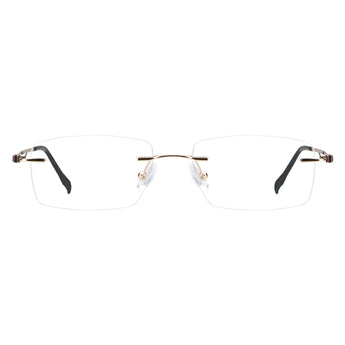 Rectangle Metal Eyeglasses