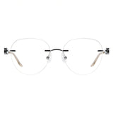Metal Oval Eyeglasses