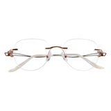 Metal Oval Eyeglasses
