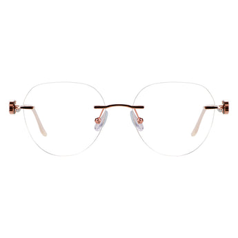 Metal Oval Eyeglasses